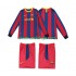 Camisola FC Barcelona Retro Criança Equipamento Primeiro 2011 2010 Manga Comprida